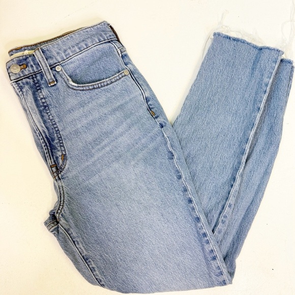 Madewell The Perfect Vintage Jean Size 28 Distressed High-Rise Straight Leg - Picture 2 of 10